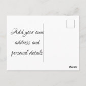 Carte Postale Changement d'adresse Terres paysannes (Dos)