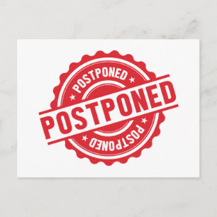 Carte Postale Changement d'annulation de report de date