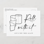 Carte Postale Changement de date Annulation reportée (Devant / Derrière)