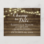 Carte Postale Changement de date Bois et lumières de la grange r (Devant)