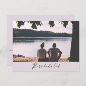 Carte Postale Changement de date du Mariage de la vue du lac rep (Devant / Derrière)