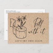 Carte Postale Changement de date Événement reporté annulé (Devant / Derrière)