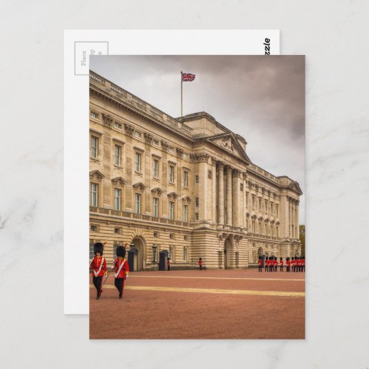 Carte Postale Changement de garde (Devant / Derrière)