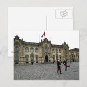 Carte Postale Changement de garde à Lima, Pérou (Devant / Derrière)