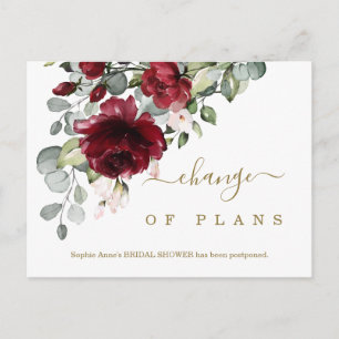Carte Postale Changement de plan Fête des mariées des fleurs de
