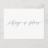 Carte Postale Changement de plan mariage verdure report (Devant)