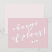 Carte Postale Changement de plan ! Report dû à Corona (Devant / Derrière)