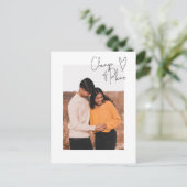 Carte Postale Changement de plan Simple Script Photo Postponemen (Debout devant)