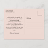 Carte Postale Changement de plans Fête des mariées Rose Parties (Dos)