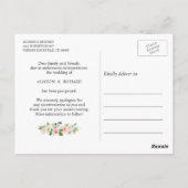 Carte Postale Changement de plans Gold Geometric Blush Rose Flor (Dos)