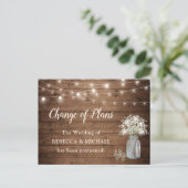 Carte Postale Changement de plans Guilldore Fleurs Baby's Breath (Debout devant)