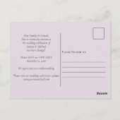 Carte Postale Changement de plans Lake Voir le Mariage Changemen (Dos)