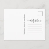 Carte Postale Changement de plans Mariage reporté annulé (Dos)