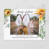 Carte Postale Changement de plans Tournesols jaunes (Devant)