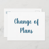 Carte Postale Changement de régime Annulation du mariage report (Devant / Derrière)