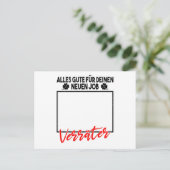 Carte Postale Changement d'emploi Adieu Cadeau d'adieu pour coll (Debout devant)