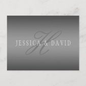 Carte Postale Changement graduel Gray Gradient N'importe quel no (Devant)