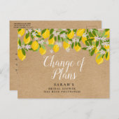 Carte Postale Changement rustique de plans reporté Événement Cit (Devant / Derrière)