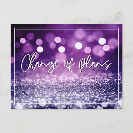 Carte Postale Changer de plan avec un pourpre éclatant Mariage r (Devant)