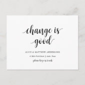 Carte Postale Changer est bon, Nouveau Faire-part d'adresse rési (Devant)