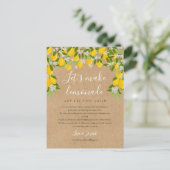Carte Postale Changer la Date Citrons Rustiques Photo (Debout devant)