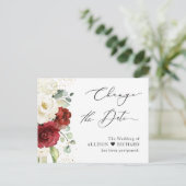 Carte Postale Changer la date de script Fleur de eucalyptus roug (Debout devant)