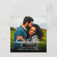 Changer la date du mariage reporté élégant script