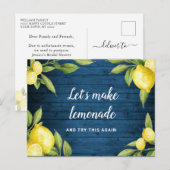 Carte Postale Changer la date Événement annulé Événement reporté (Devant / Derrière)