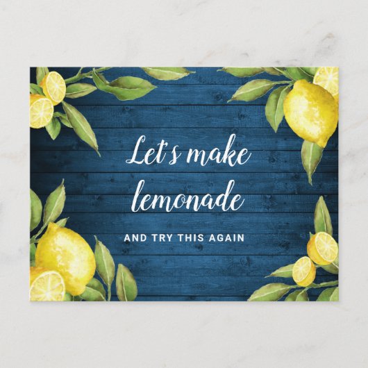 Carte Postale Changer la date Événement annulé Événement reporté (Devant)