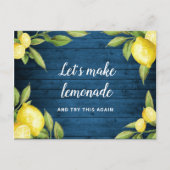 Carte Postale Changer la date Événement annulé Reporté Citrons (Devant)