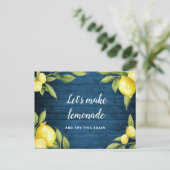 Carte Postale Changer la date Événement annulé Reporté Lemons (Debout devant)