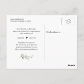 Carte Postale Changer la date Forêt d'hiver Pins Reporté (Dos)