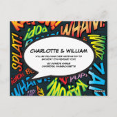 Carte Postale Changer la date Fun typographique moderne (Dos)