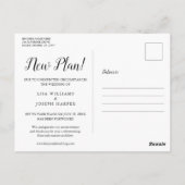 Carte Postale Changer la date Nous refaisons or rose repoussé (Dos)