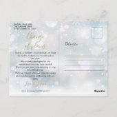 Carte Postale Changer la date Nouveau plan Script Annulé Hiver (Dos)