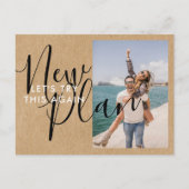Carte Postale Changer la Date Photo Rustique Enregistrer la Date (Devant)