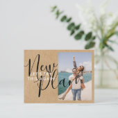 Carte Postale Changer la Date Photo Rustique Enregistrer la Date (Debout devant)