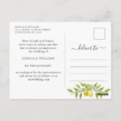 Carte Postale Changer la Date Report Citron Feuillage (Dos)