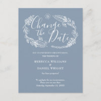 Changer la date Rustique floral country démodé