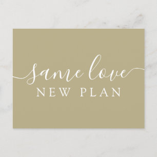 Carte Postale Changez simplement la date Mariage Faire-part Post