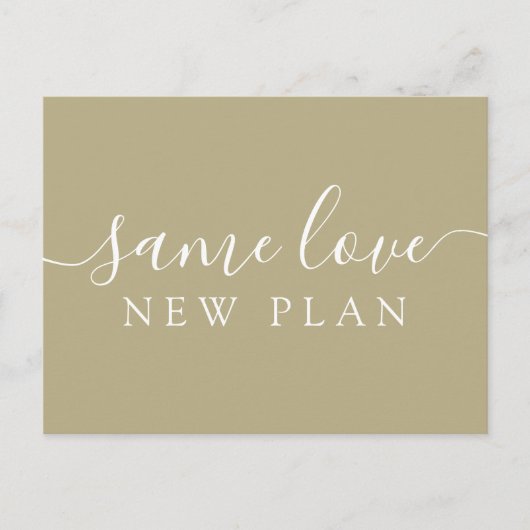 Carte Postale Changez simplement la date Mariage Faire-part Post (Devant)