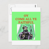 Carte Postale channukah carol juif (Devant / Derrière)