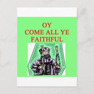 Carte Postale channukah carol juif