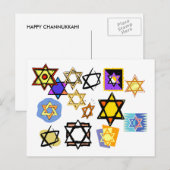 Carte postale Channukkah (Devant / Derrière)