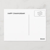 Carte postale Channukkah (Dos)