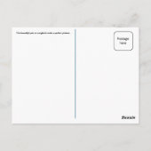 Carte Postale Chanson blanche (Dos)