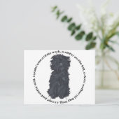 Carte Postale Chanson d'Affenpinscher (Debout devant)