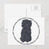 Carte Postale Chanson d'Affenpinscher (Devant / Derrière)