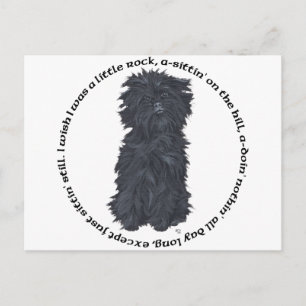 Carte Postale Chanson d'Affenpinscher