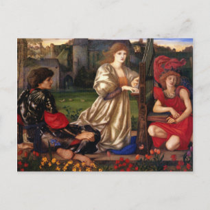 Carte Postale Chanson d'amour - Edward Burne-Jones